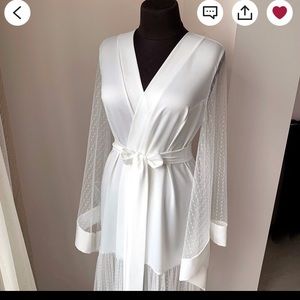 Brand new white bridal robe
